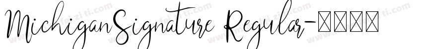 MichiganSignature Regular字体转换